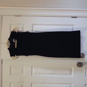 Navy Velvet Sleeveless Dress